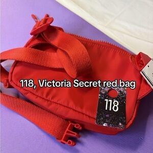 118, NWT Victoria's Secret Bold Red Belt Bag